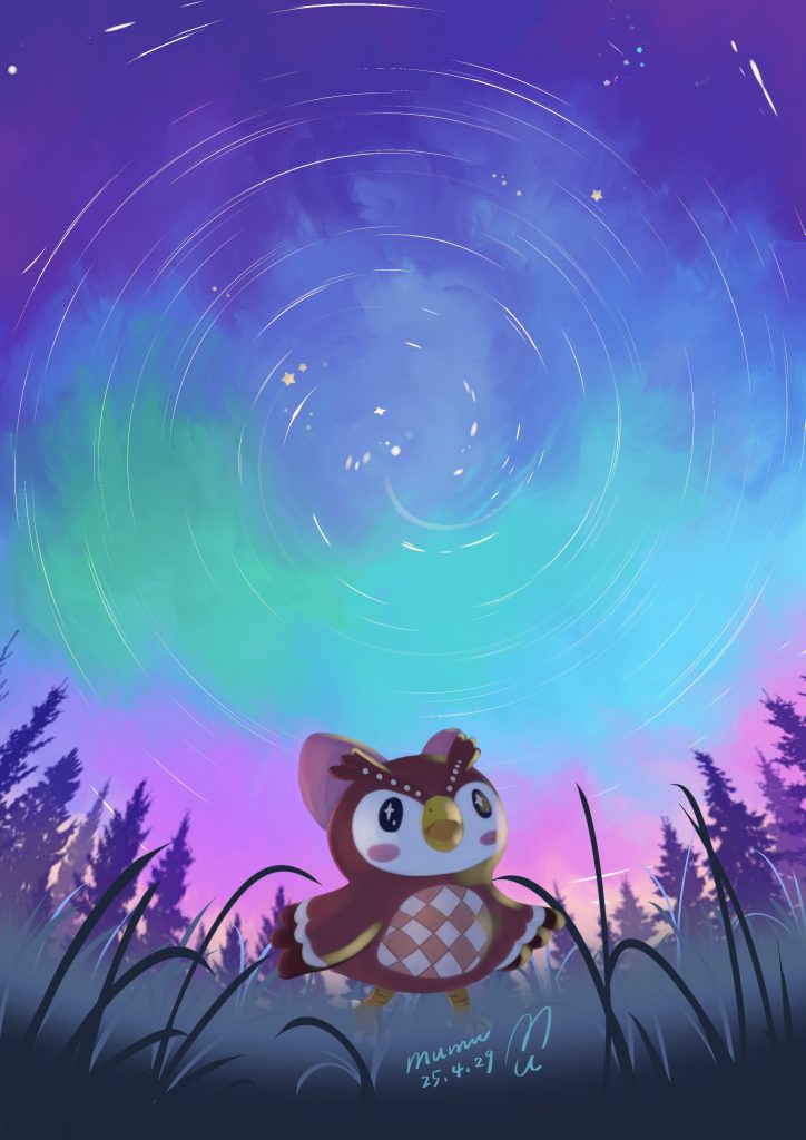 【電繪】星空下的傅珂 #フーコ #Celeste